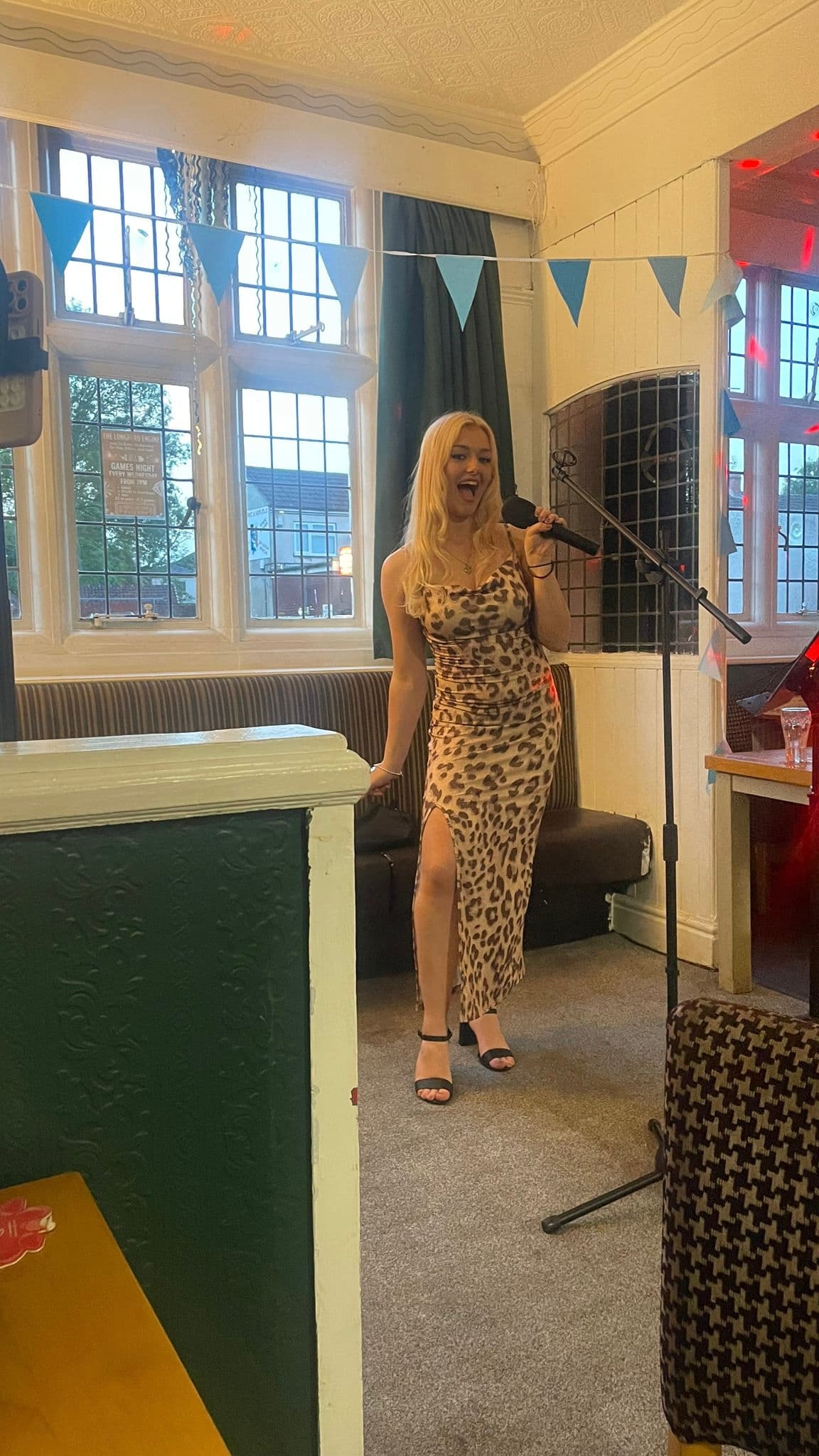 Abz performing at a celebration or party setting